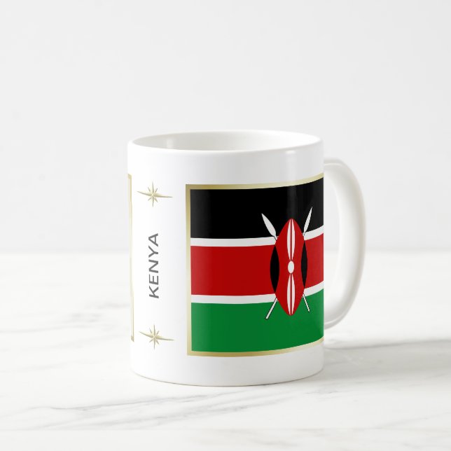 Kenya Flag + Map Mug (Front Right)
