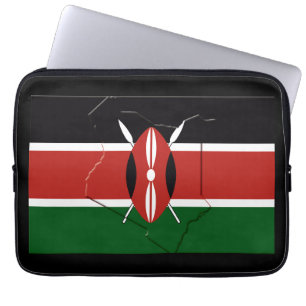 KENYA Flag Map Patriotic Computer Laptop Sleeve