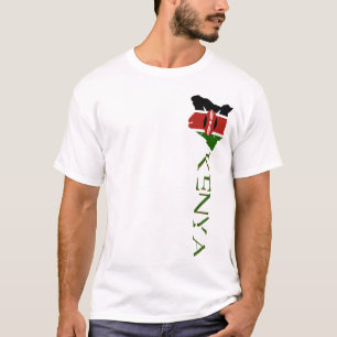 Kenya Flag Map T-Shirt