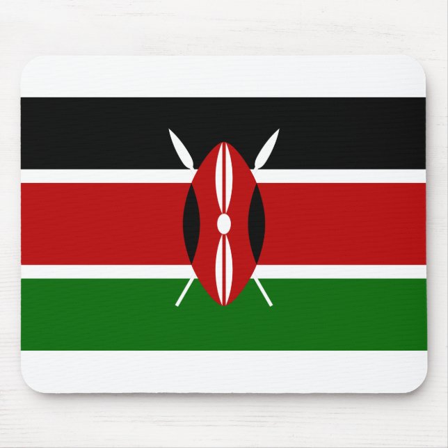 Kenya Flag Mouse Pad (Front)