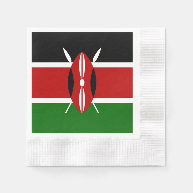 Kenya flag napkin (Front)