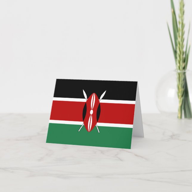 Kenya Flag Notecard (Front)