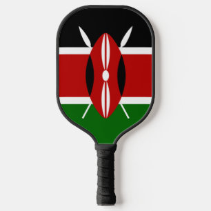 Kenya flag pickleball paddle