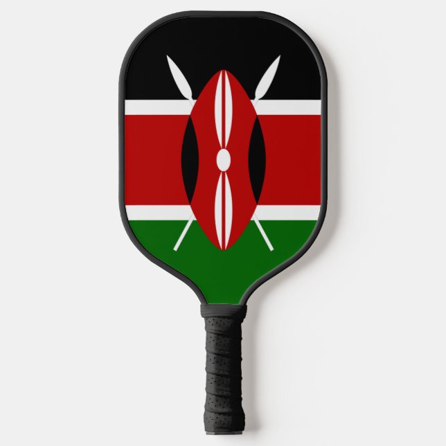 Kenya flag pickleball paddle (Front)