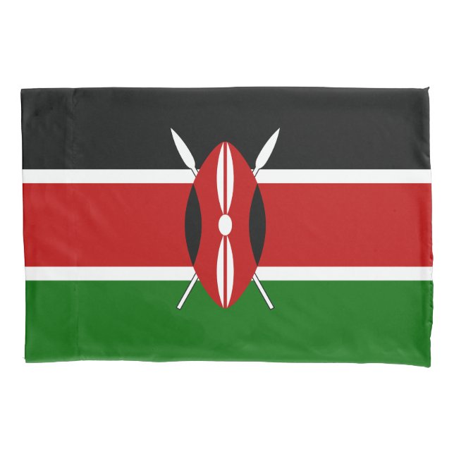 Kenya Flag Pillowcase (Front)