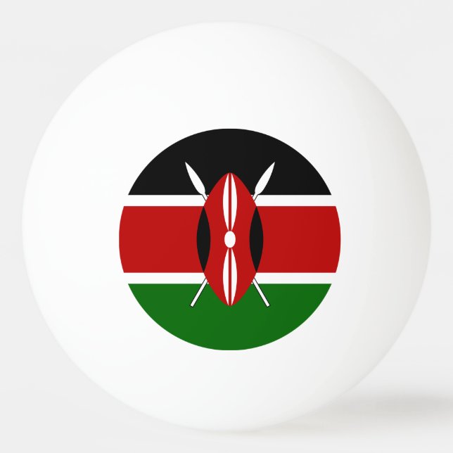Kenya Flag Ping Pong Ball (Front)
