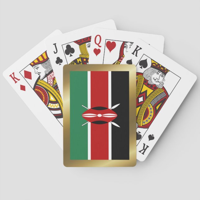 Kenya Flag Playing Cards (Back)