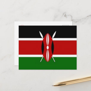 Kenya - Flag - Postcard