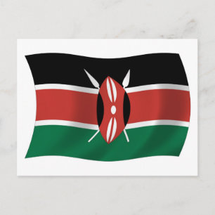 Kenya Flag Postcard