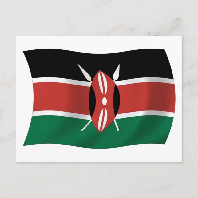 Kenya Flag Postcard (Front)