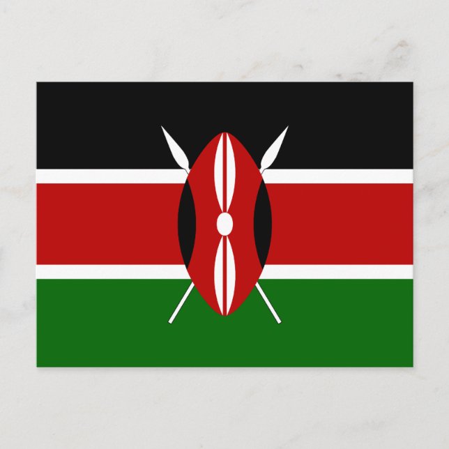 Kenya Flag Postcard (Front)