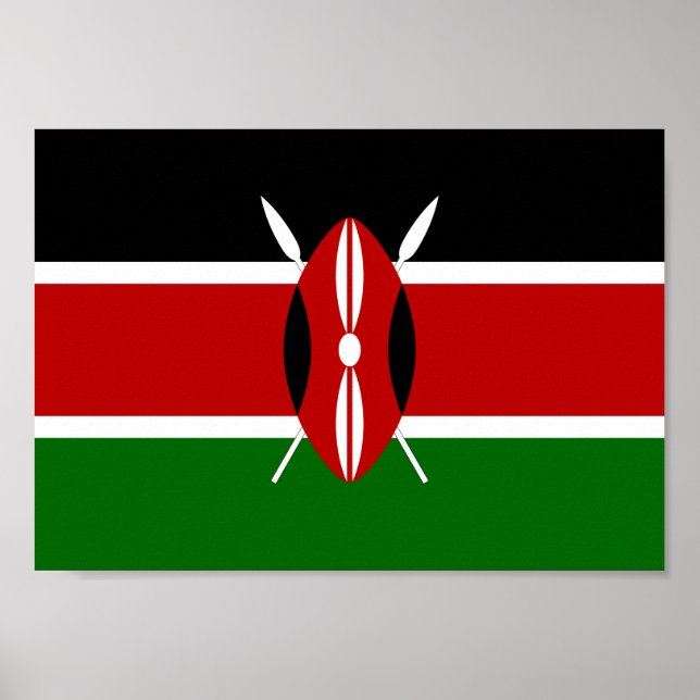 Kenya Flag Poster (Front)