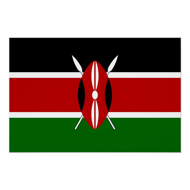 Kenya Flag Poster (Front)