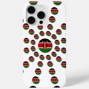 Kenya Flag Radial Pattern: Patriotic Art & Decor iPhone 15 Pro Max Case