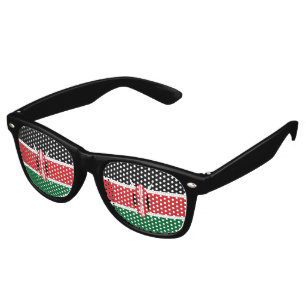 Kenya flag retro sunglasses