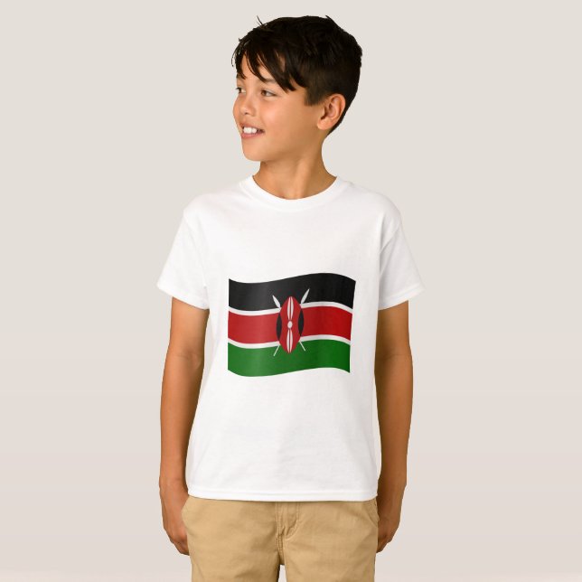 Kenya Flag T-Shirt (Front Full)