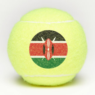Kenya flag tennis balls