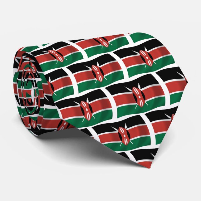 Kenya Flag Tie (Rolled)