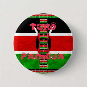 Kenya Flag Tuko Pamoja 6 Cm Round Badge