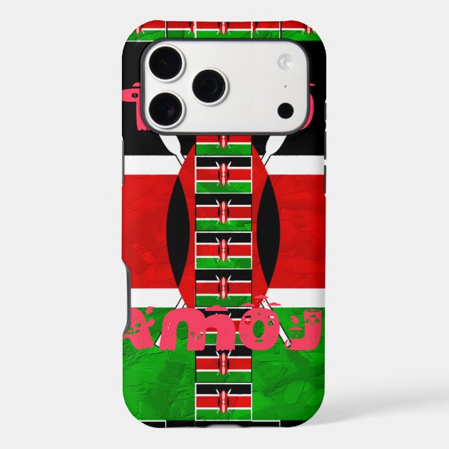 Kenya Flag: Tuko Pamoja - Unity Art Design (Back)