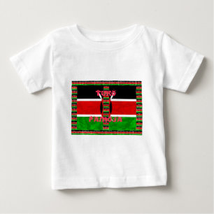 Kenya Flag: Tuko Pamoja - Unity Art Design Baby T-Shirt