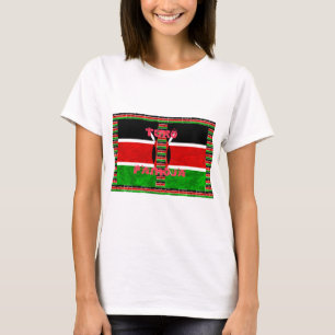 Kenya Flag: Tuko Pamoja - Unity Art Design T-Shirt