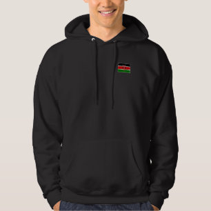 Kenya Flag With Vintage Kenyan National Colours Hoodie