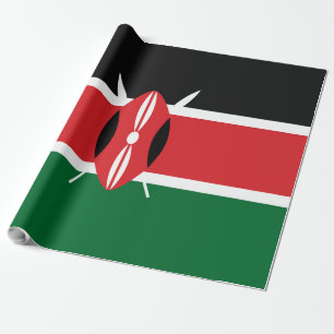 Kenya flag wrapping paper