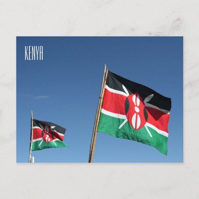 kenya flags postcard (Front)