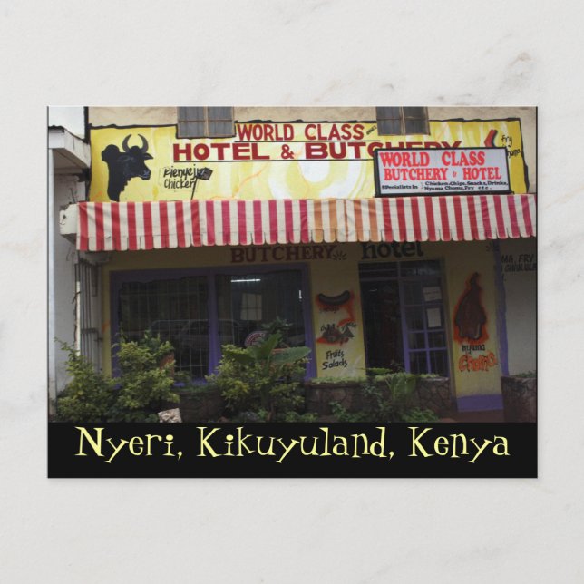 Kenya Funny Sign Postcard (Front)
