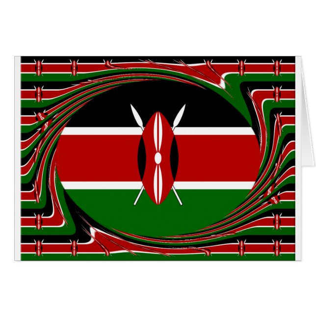Kenya Hakuna Matata Black Red Green (Front Horizontal)