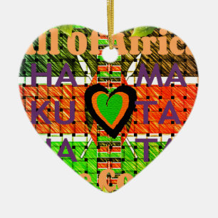 Kenya Hakuna Matata Ceramic Tree Decoration