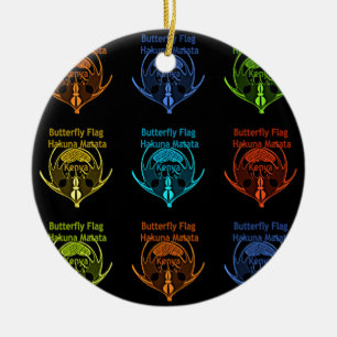 Kenya Hakuna Matata Ceramic Tree Decoration