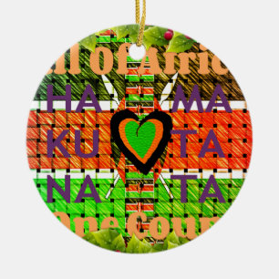 Kenya Hakuna Matata Ceramic Tree Decoration