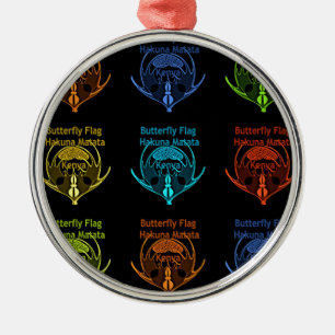 Kenya Hakuna Matata Metal Tree Decoration