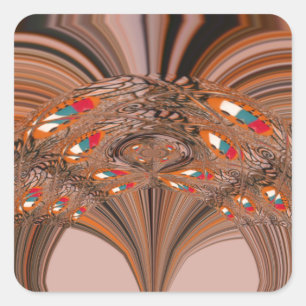 Kenya HakunaMatata Tradition Colour designs.png Square Sticker