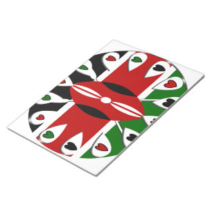 Kenya Hearts Notepad