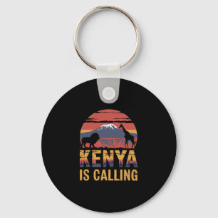 Kenya Is Calling Safari Lover African Wildlife Vac Key Ring