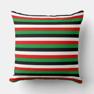 Kenya Jordan Iraq Kuwait flag stripes symbol lines Cushion