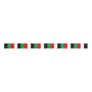 Kenya Jordan Iraq Kuwait flag stripes symbol lines Grosgrain Ribbon