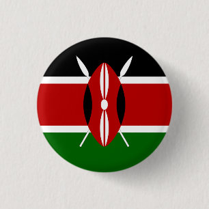 Kenya (Kenyan) Flag 3 Cm Round Badge