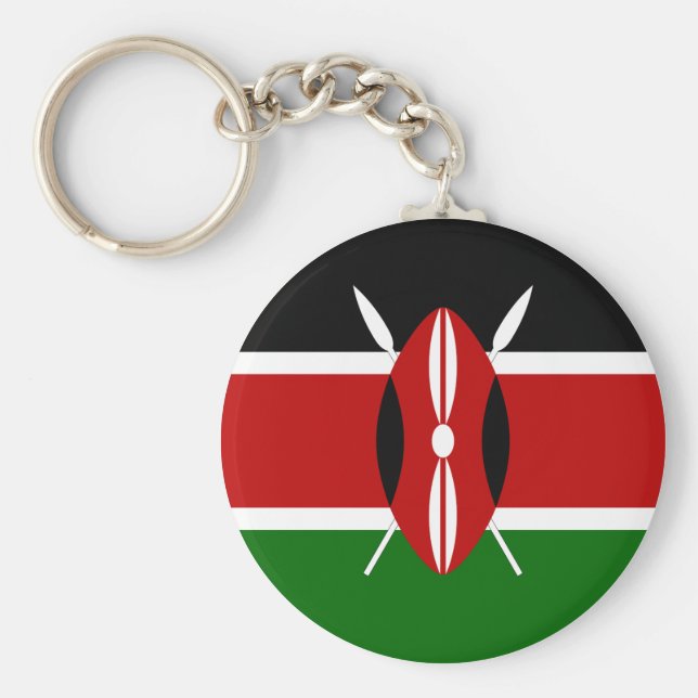 Kenya (Kenyan) Flag Key Ring (Front)