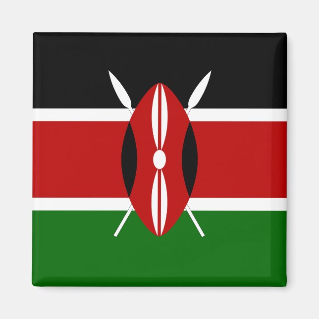 Kenya (Kenyan) Flag Magnet (Front)