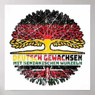Kenya Kenyan German Germany Baum Wurzel Poster