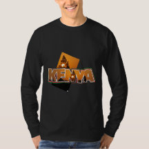 Kenya Landscape Long Sleeve T-shirt Black
