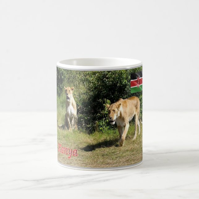 Kenya - Lionesses - Coffee Mug (Center)