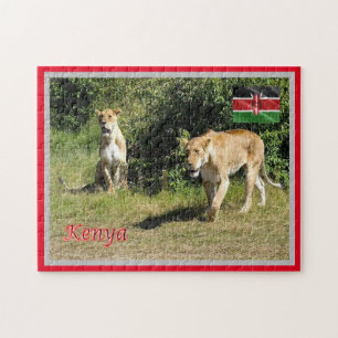 Kenya - Lionesses - Jigsaw Puzzle