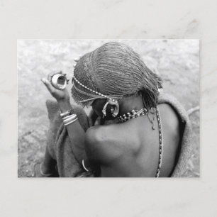 Kenya Maasai Warrior Moran Postcard