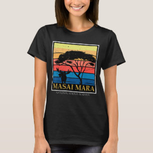 Kenya Masai Mara National reserve Africa Safari Wi T-Shirt