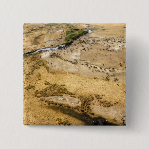 Kenya: Masai Mara National Reserve, Mara 15 Cm Square Badge